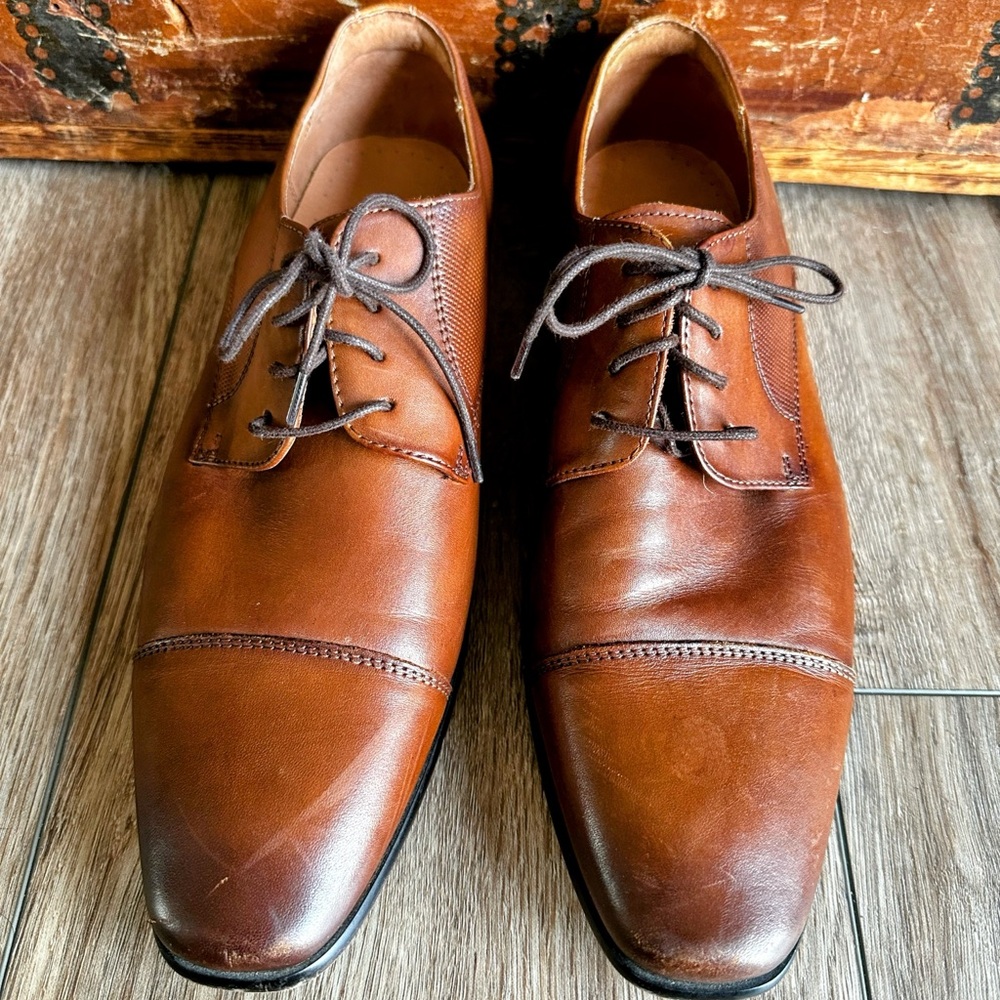 Men’s Florsheim Postino Cap Toe Leather Oxfords Dress Shoes - Picture 2 of 13